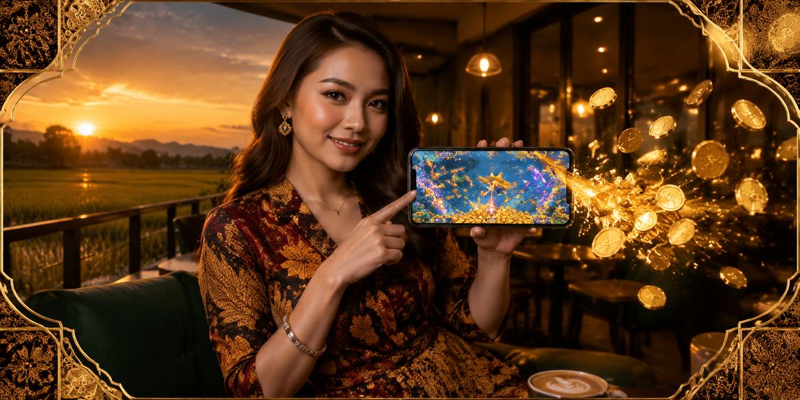 Permainan pancing ikan berkualiti dengan motif batik di Kedah bersama gt128